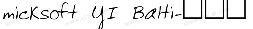 micksoft YI Balti字体转换